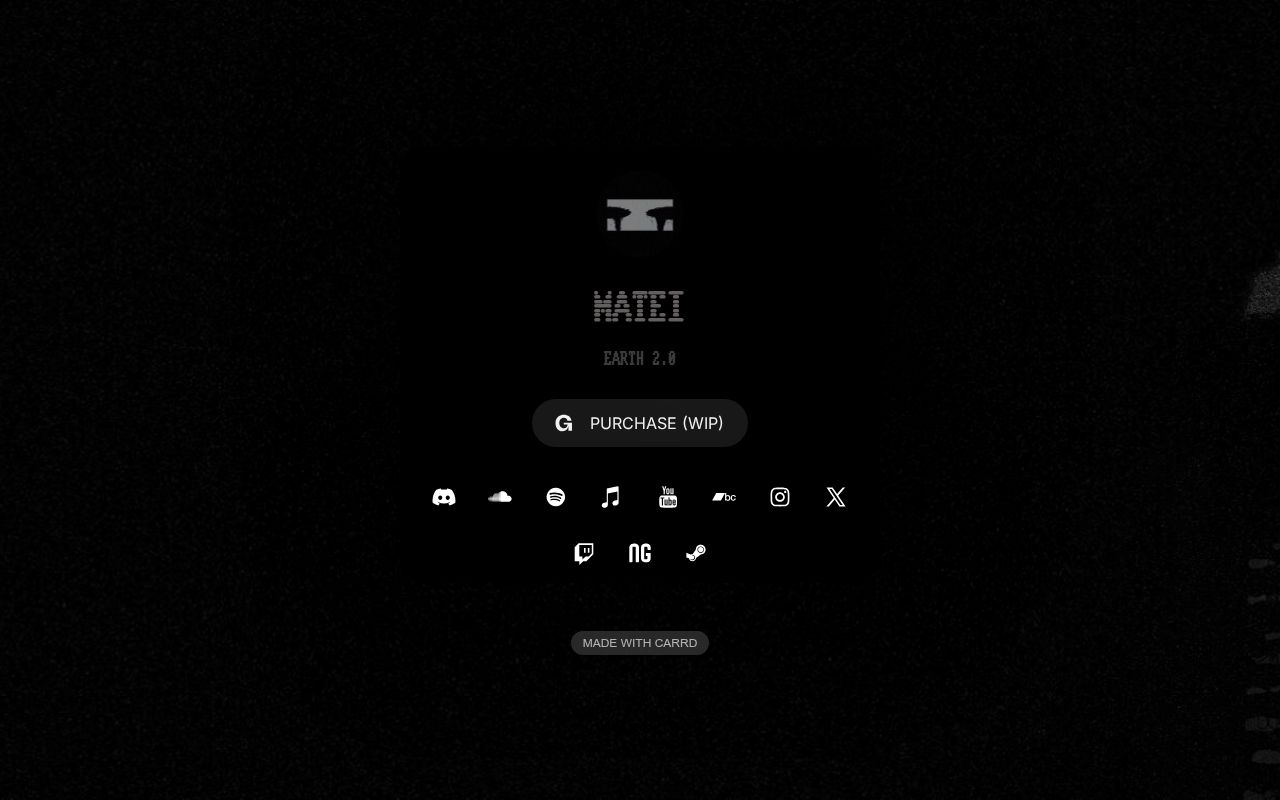 Carrd profile picture for @matei